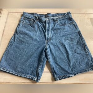 Levi's Classic 550 Blue Denim Shorts Size 40 Vintage Y2K